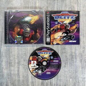 NFL Blitz 2000 Sony PlayStation 1 PS1 Black Label Complete CIB w/ Manual Tested